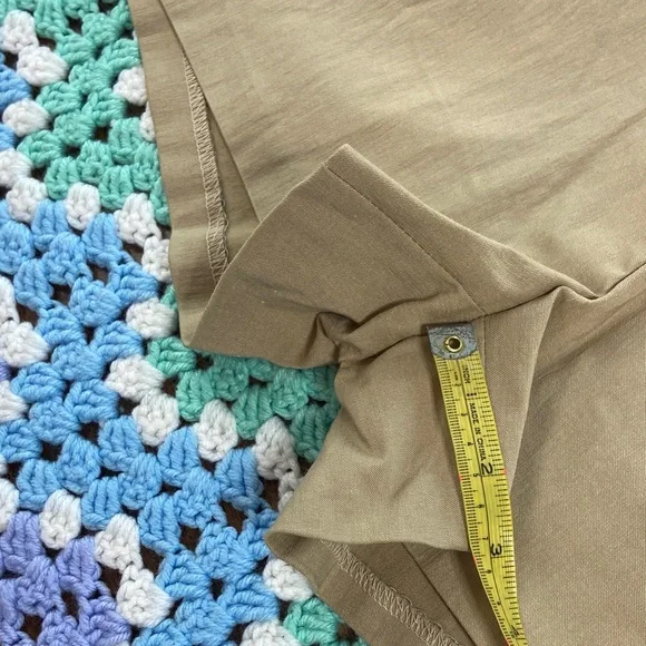 New NWT Joe B Benbasset High Waist Tan Khaki Women's Shorts Size 13 Stretch - Picture 3 of 10